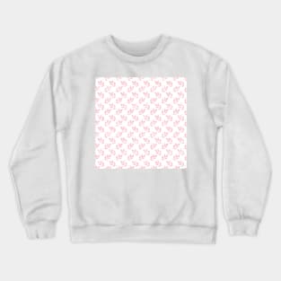 Rose Gold Glitter Foliage White Design Crewneck Sweatshirt